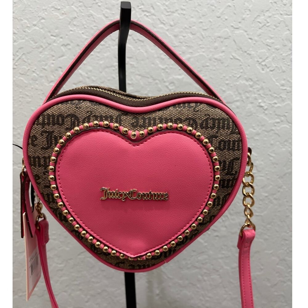 Juicy Couture Pink Heart Crossbody Bag NEW